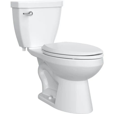 PROFLO 1.28 GPF Two-Piece Elongated Toilet with Left Hand Trip Lever and 10" Rough In