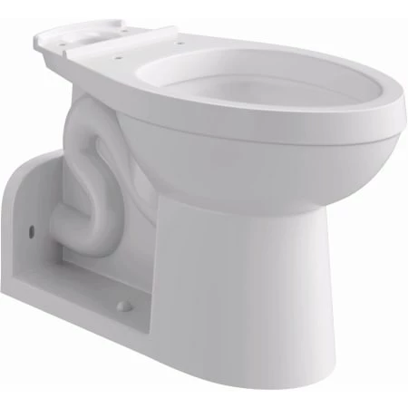 PROFLO Elongated Chair Height Toilet Bowl Only - Less Seat