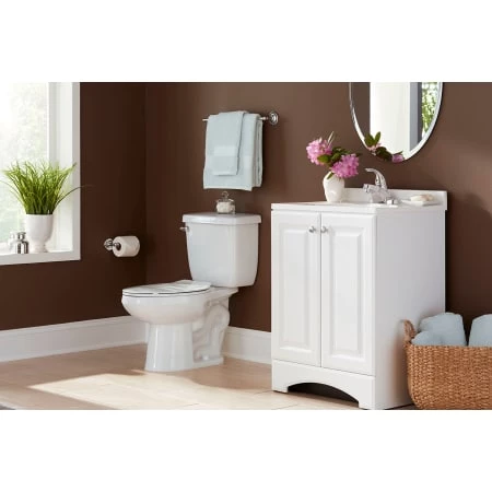 PROFLO 1.28 GPF Two-Piece Round Toilet with Right Hand Trip Lever and 12" Rough In - Image 2