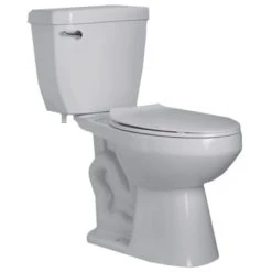 PROFLO 1.28 GPF Two-Piece Elongated Toilet with Left Hand Trip Lever and 10" Rough In