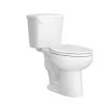 PROFLO Greenlee 0.8 GPF Two Piece Elongated Chair Height Toilet with Left Hand Lever - Less Seat, ADA Compliant