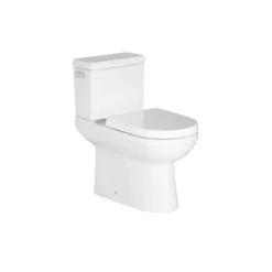 PROFLO Pyne 1.28 GPF Two-Piece Elongated Chair Height Toilet with Left Hand Lever - Seat Included